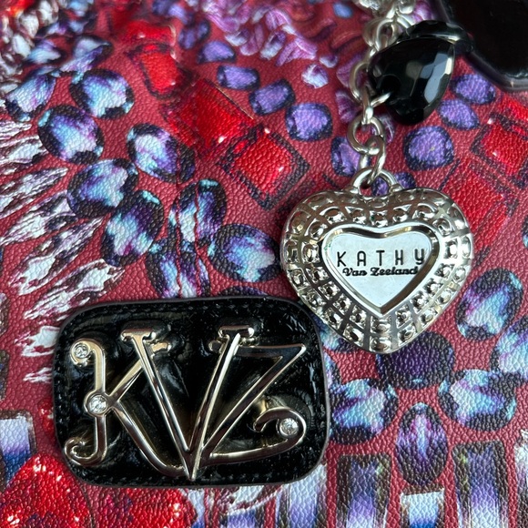 Kathy Van Zeeland Multicolored Handbag Purse Colorful Man Made Materials C10 - Picture 9 of 16